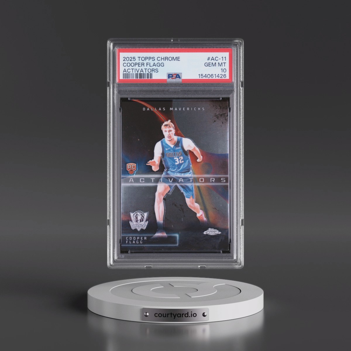 2025 Topps Chrome Activators #AC-11 Cooper Flagg (PSA 10 GEM MINT)