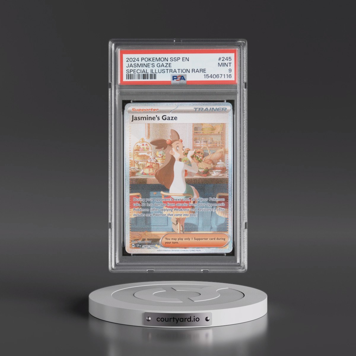 2024 Pokémon Ssp EN-Surging Sparks #245 Jasmine's Gaze - Special Illustration Rare (PSA 9 MINT)