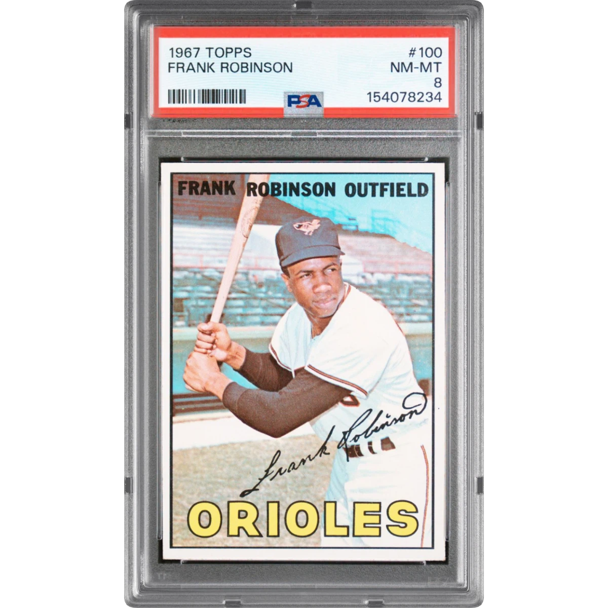 1967 Topps #100 Frank Robinson (PSA 8 NM-MT)