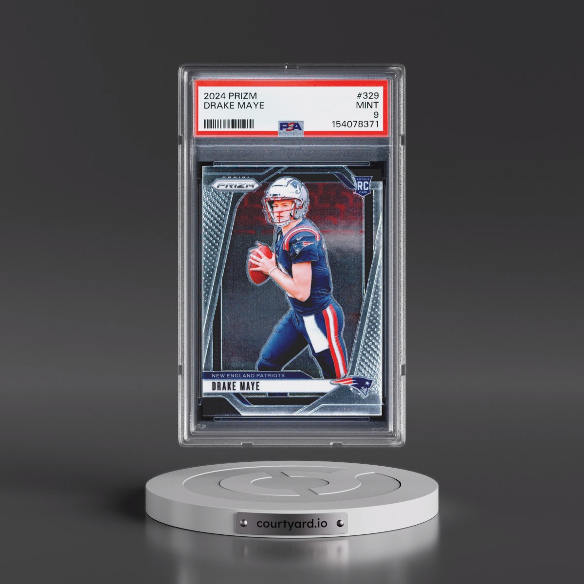 2024 Panini Prizm #329 Drake Maye (PSA 9 MINT)