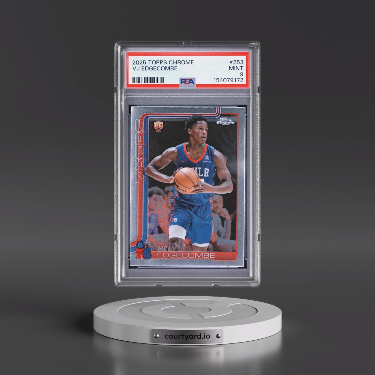 2025 Topps Chrome #253 VJ Edgecombe (PSA 9 MINT)