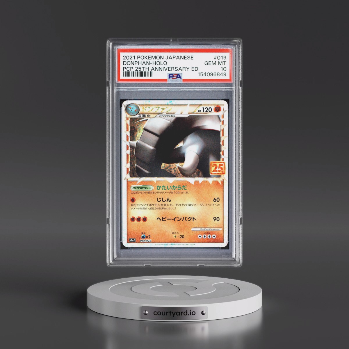 2021 Pokémon Promo Card Pack 25th Anniversary Edition #019 Donphan - Holo (PSA 10 GEM MINT)