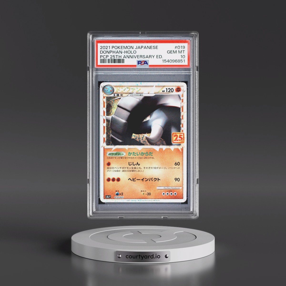 2021 Pokémon Promo Card Pack 25th Anniversary Edition #019 Donphan - Holo (PSA 10 GEM MINT)