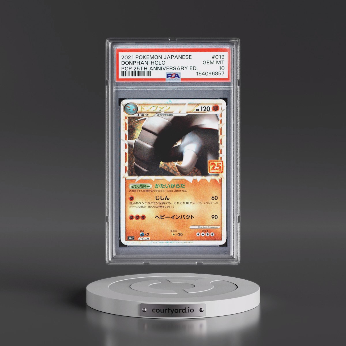 2021 Pokémon Promo Card Pack 25th Anniversary Edition #019 Donphan - Holo (PSA 10 GEM MINT)