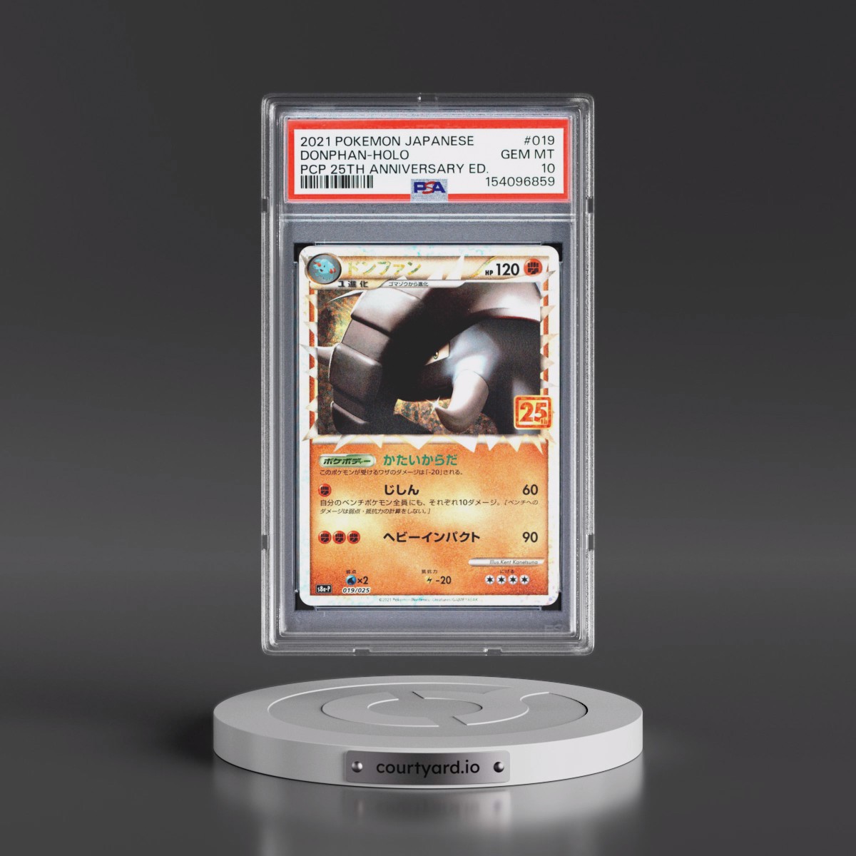 2021 Pokémon Promo Card Pack 25th Anniversary Edition #019 Donphan - Holo (PSA 10 GEM MINT)