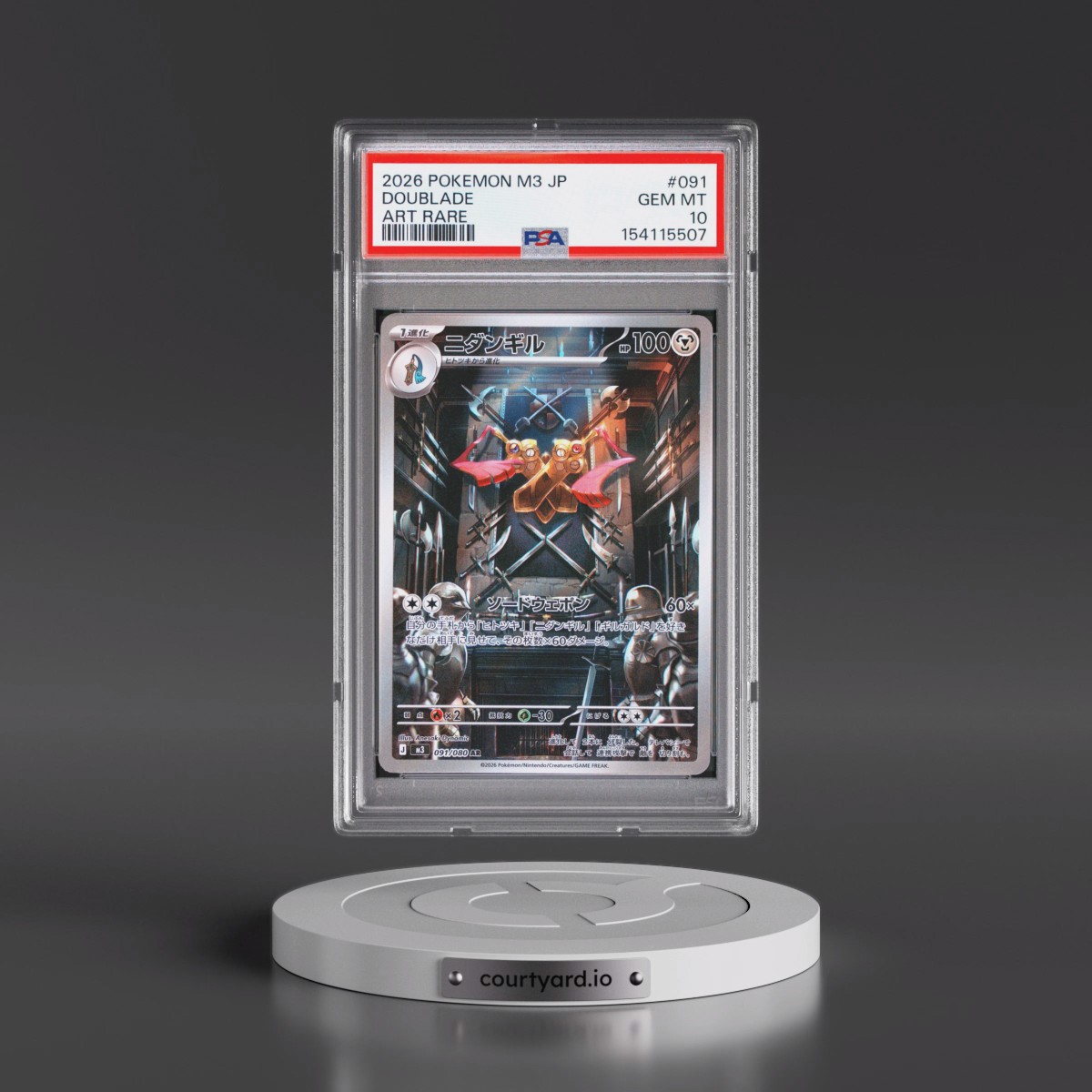 2026 Pokémon M3-Nullifying Zero #091 Doublade - Art Rare (PSA 10 GEM MINT)