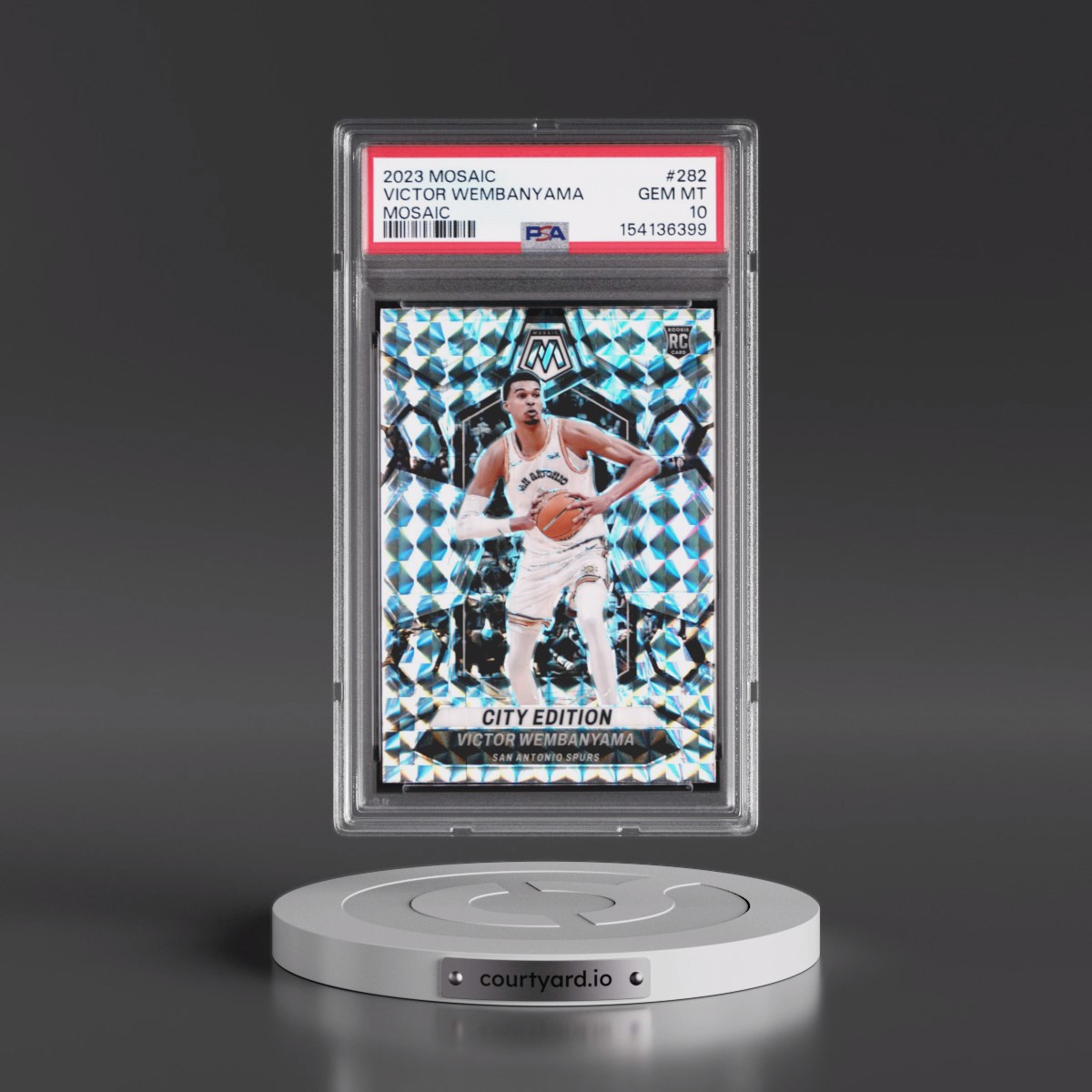2023 Panini Mosaic #282 Victor Wembanyama - Mosaic (PSA 10 GEM MINT)