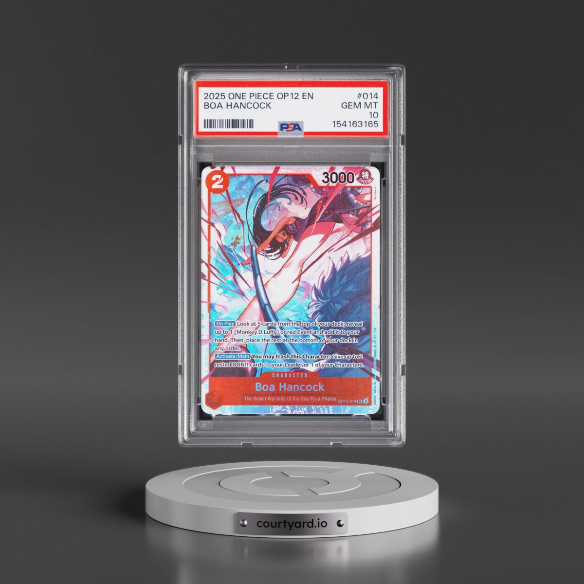 2025 One Piece OP12-Legacy of the Master #014 Boa Hancock (PSA 10 GEM MINT)