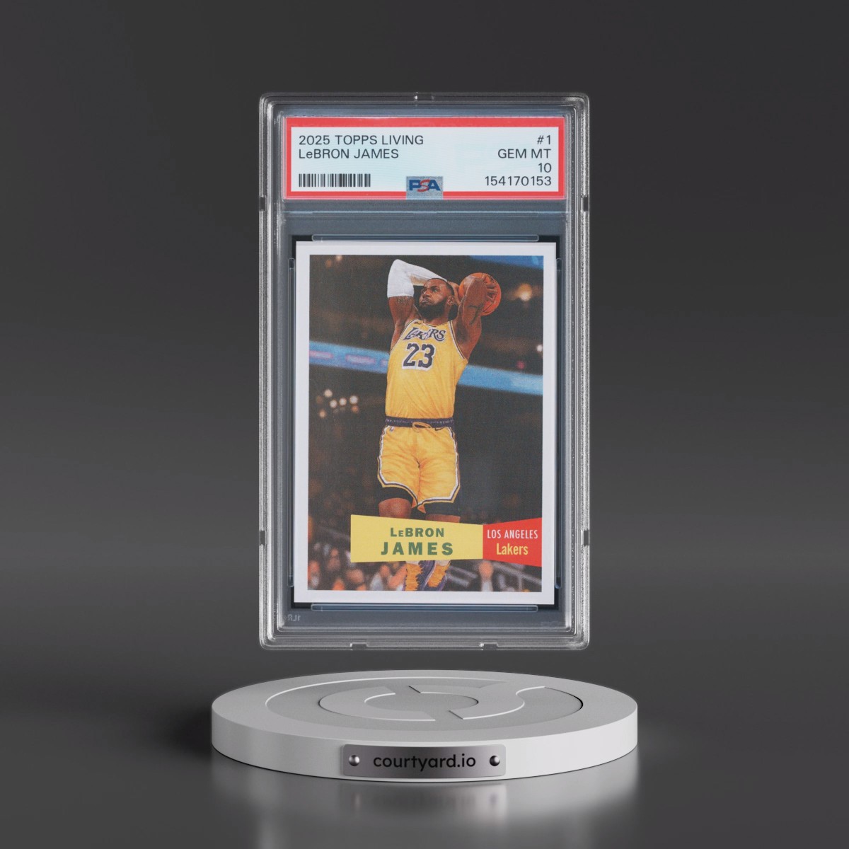 2025 Topps Living #1 LeBron James (PSA 10 GEM MINT)