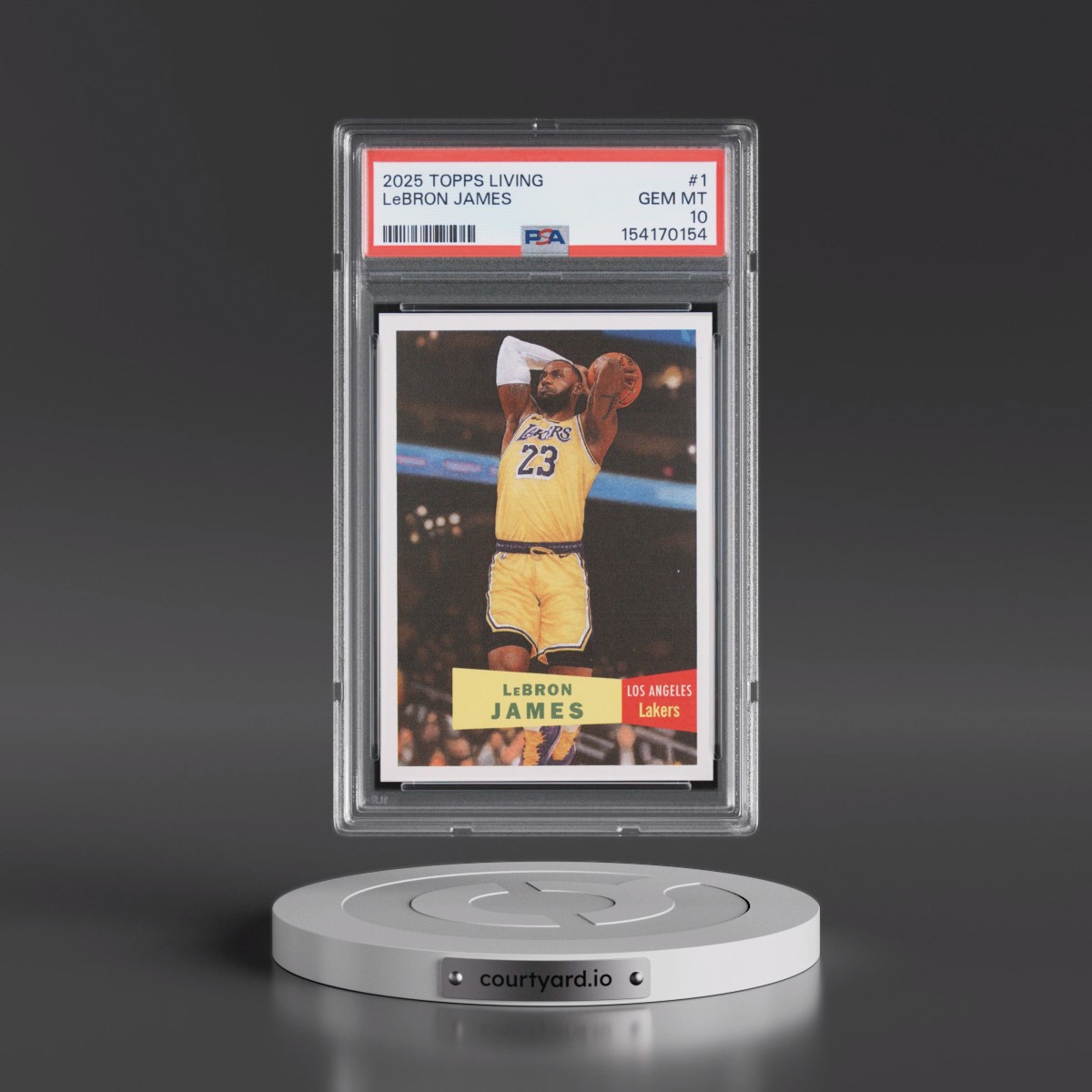2025 Topps Living #1 LeBron James (PSA 10 GEM MINT)