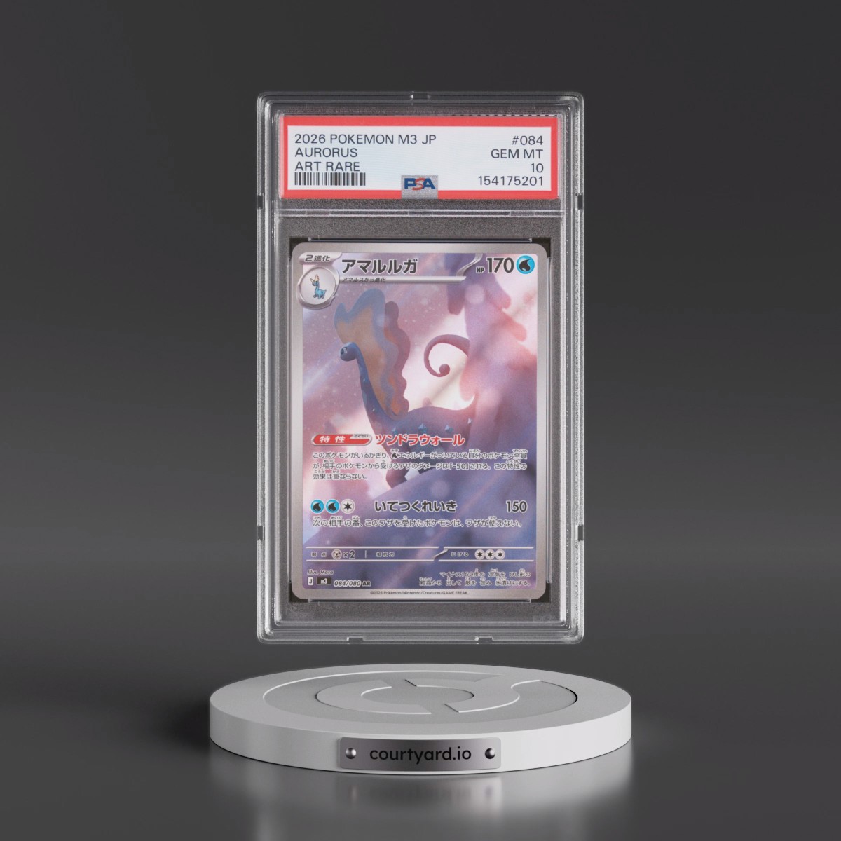 2026 Pokémon M3-Nullifying Zero #084 Aurorus - Art Rare (PSA 10 GEM MINT)