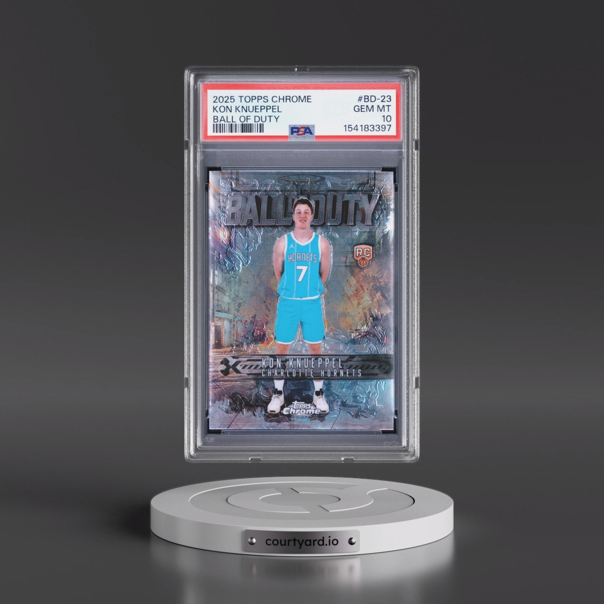 2025 Topps Chrome Ball of Duty #BD-23 Kon Knueppel (PSA 10 GEM MINT)