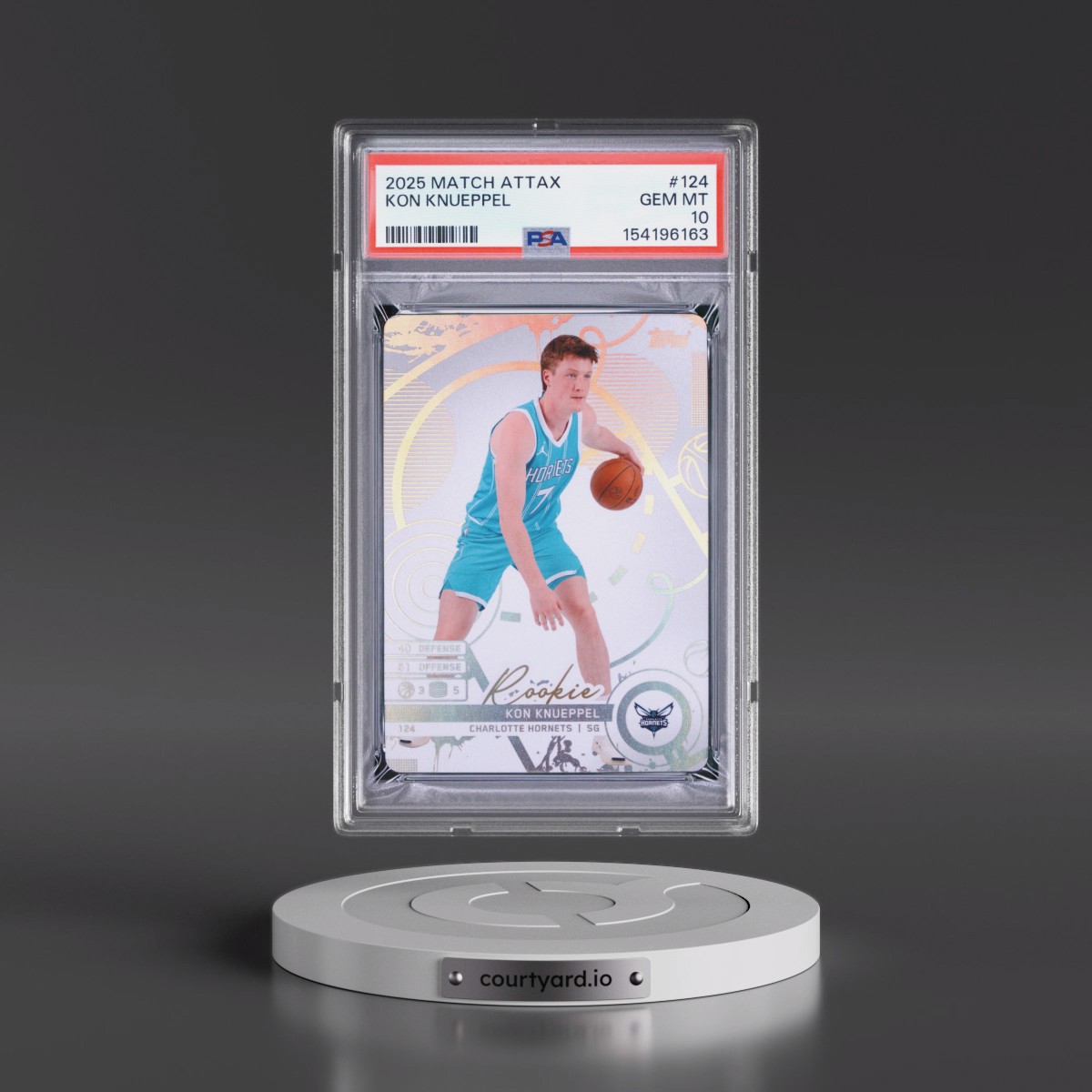 2025 Topps Match Attax #124 Kon Knueppel (PSA 10 GEM MINT)