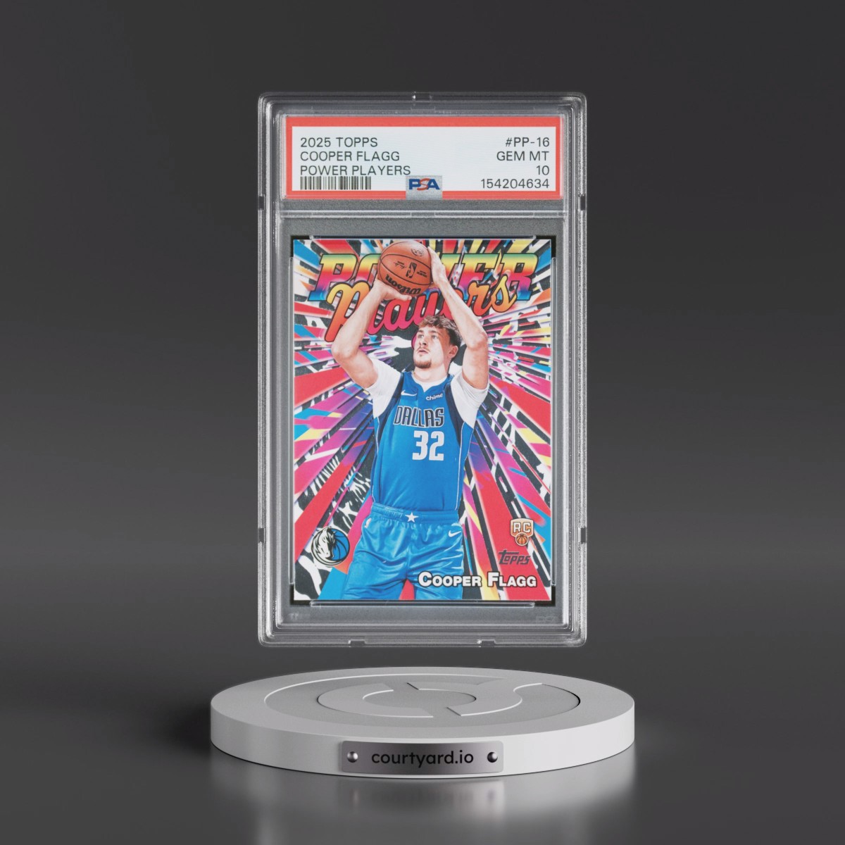 2025 Topps Power Players #PP-16 Cooper Flagg (PSA 10 GEM MINT)