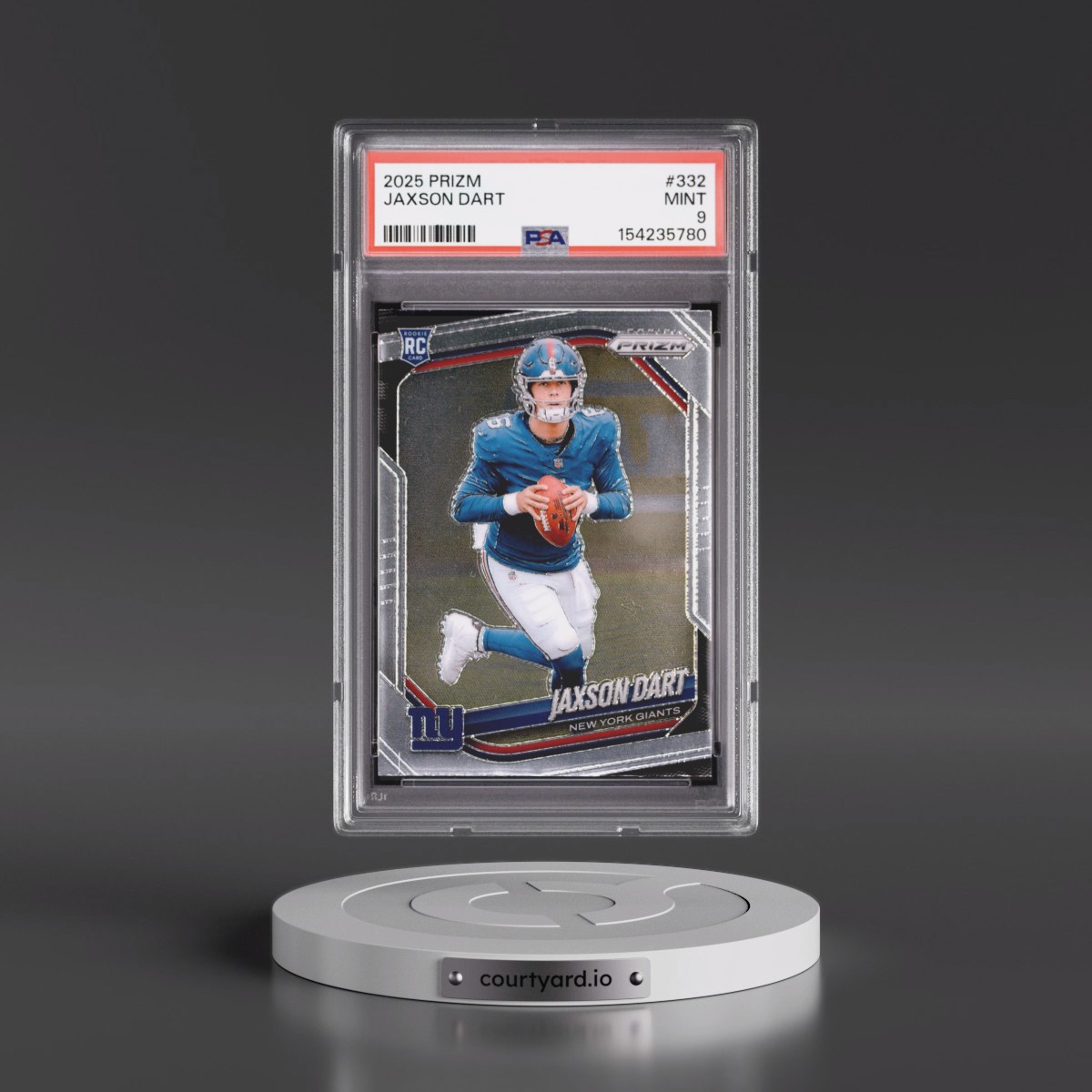 2025 Panini Prizm #332 Jaxson Dart (PSA 9 MINT)