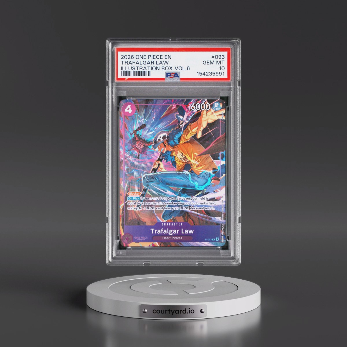 2026 One Piece Promos #093 Trafalgar Law - Illustration Box Vol.6 (PSA 10 GEM MINT)