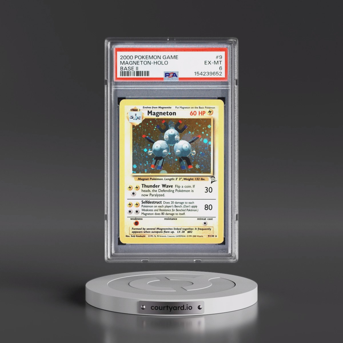 2000 Pokémon Game Base II #9 Magneton - Holo (PSA 6 EX-MT)