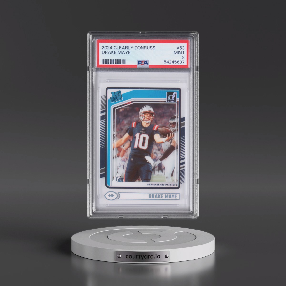 2024 Panini Clearly Donruss #53 Drake Maye (PSA 9 MINT)