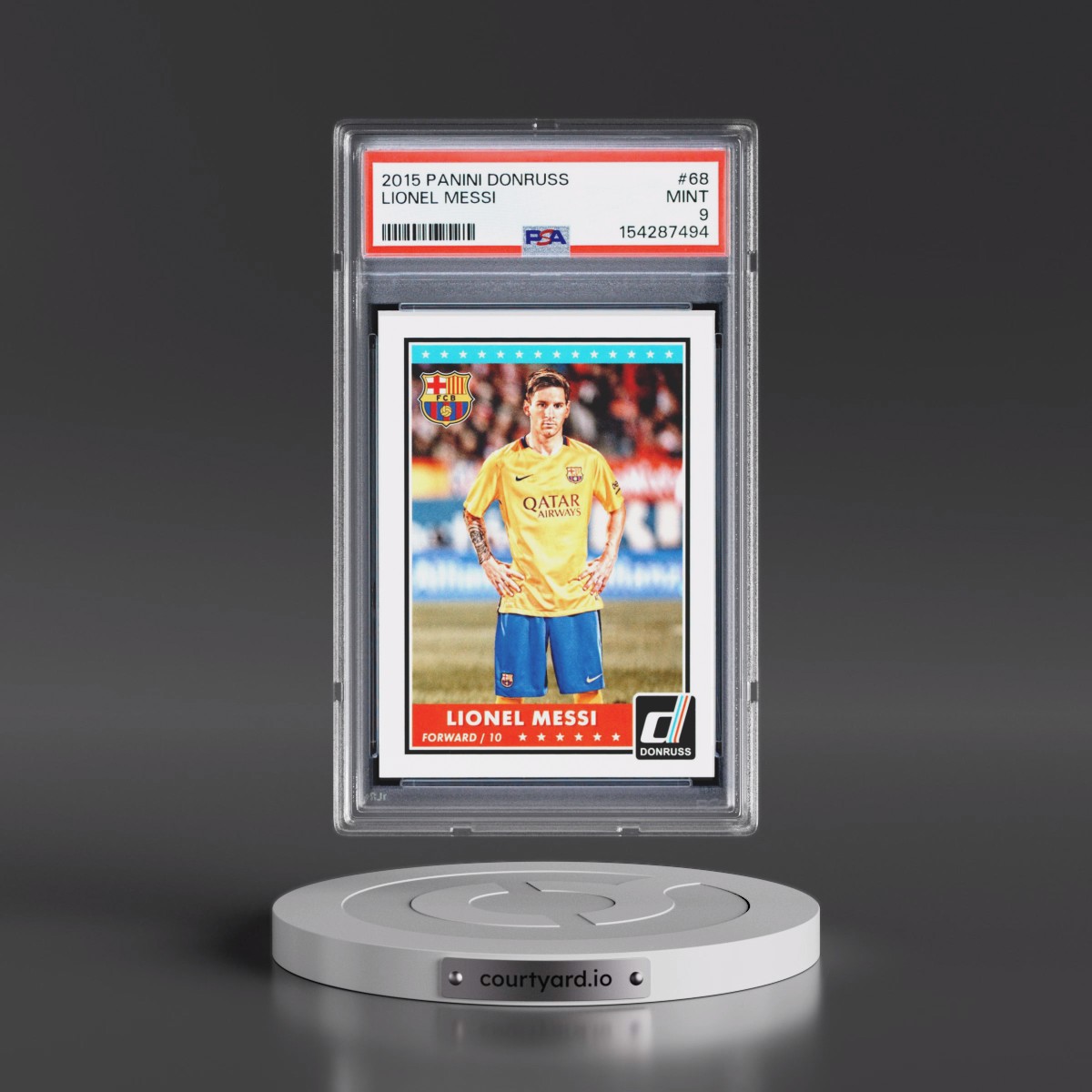 2015 Panini Donruss #68 Lionel Messi (PSA 9 MINT)