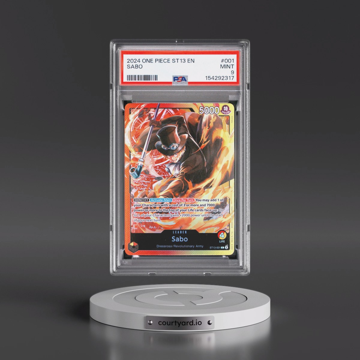 2024 One Piece Ultra Deck ST13-the Three Brothers #001 Sabo (PSA 9 MINT)