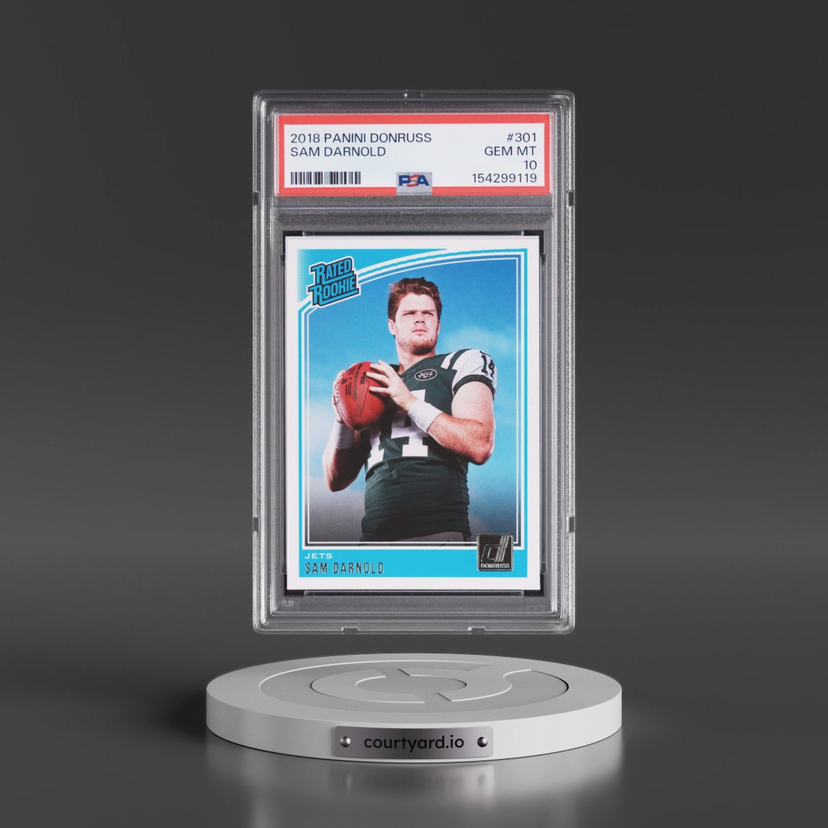 2018 Panini Donruss #301 Sam Darnold (PSA 10 GEM MINT)