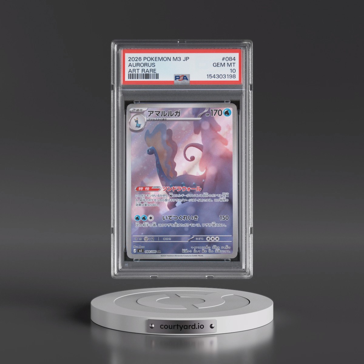 2026 Pokémon M3-Nullifying Zero #084 Aurorus - Art Rare (PSA 10 GEM MINT)