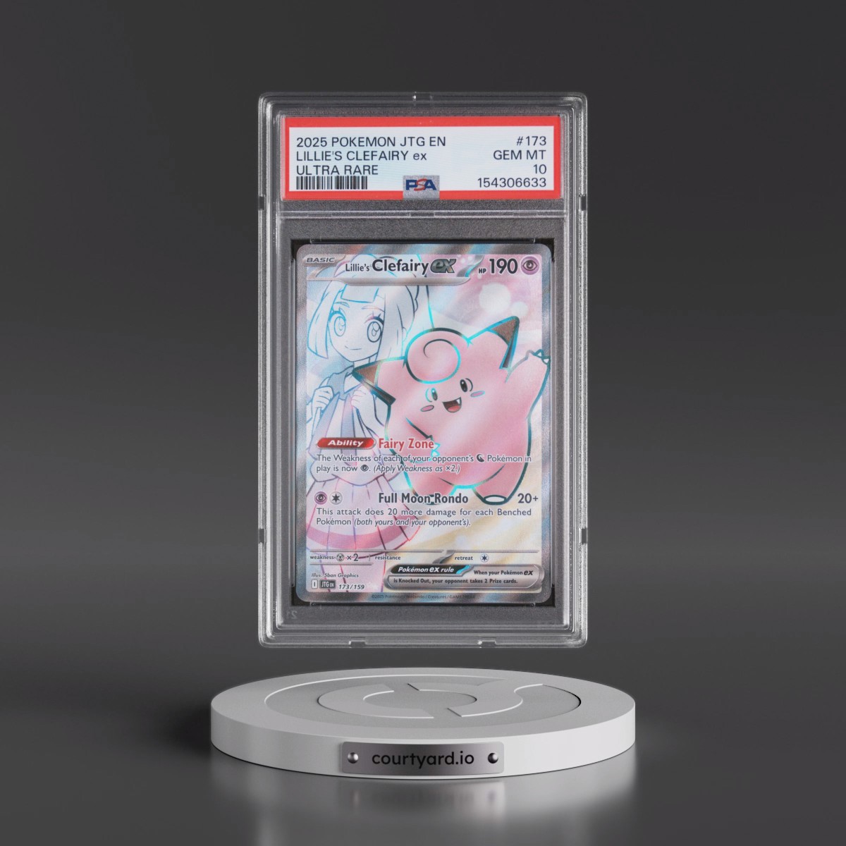 2025 Pokémon Jtg EN-Journey Together #173 Lillie's Clefairy EX - Holo Ultra Rare (PSA 10 GEM MINT)