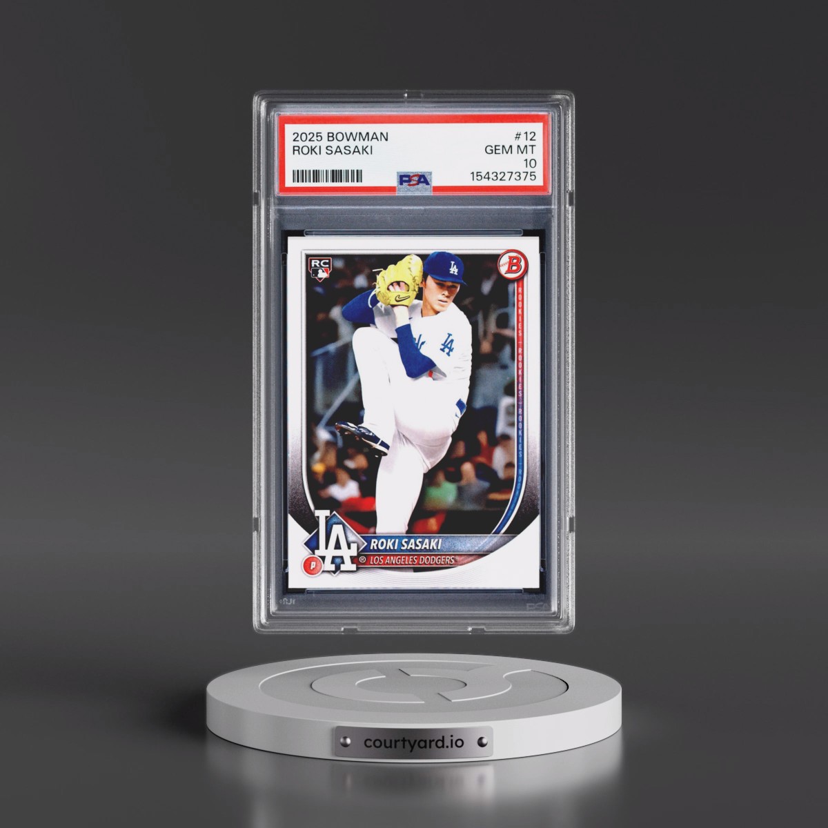 2025 Bowman #12 Roki Sasaki (PSA 10 GEM MINT)