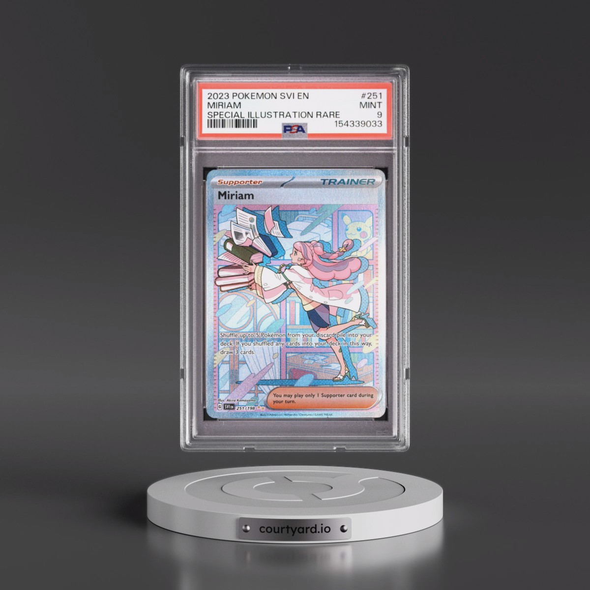 2023 Pokémon Svi EN-Scarlet & Violet #251 Miriam - Special Illustration Rare (PSA 9 MINT)
