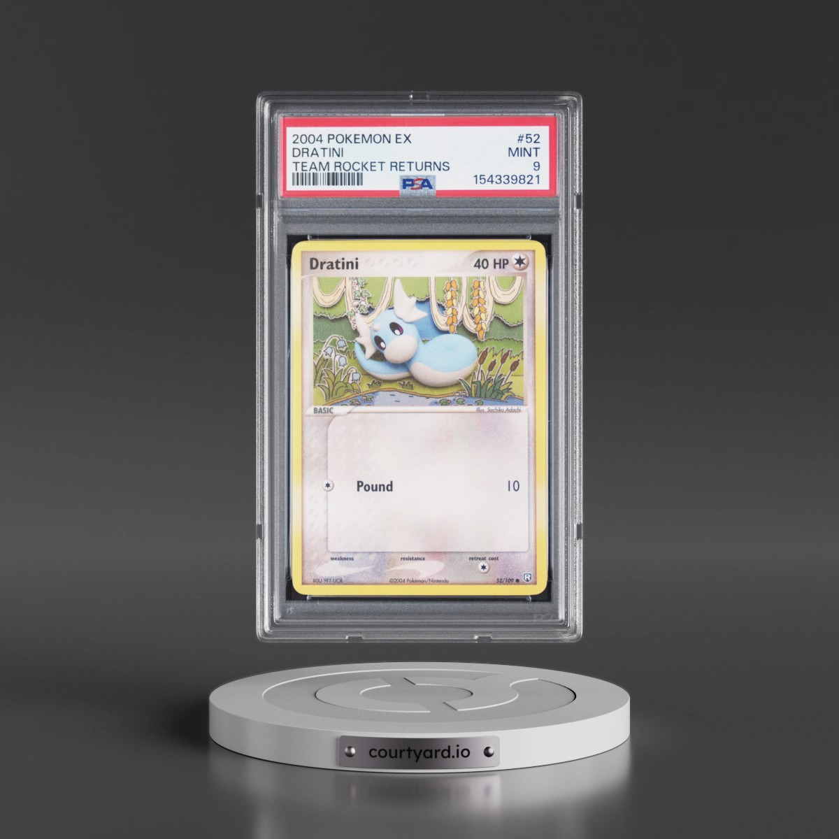 2004 Pokémon EX Team Rocket Returns #52 Dratini (PSA 9 MINT)