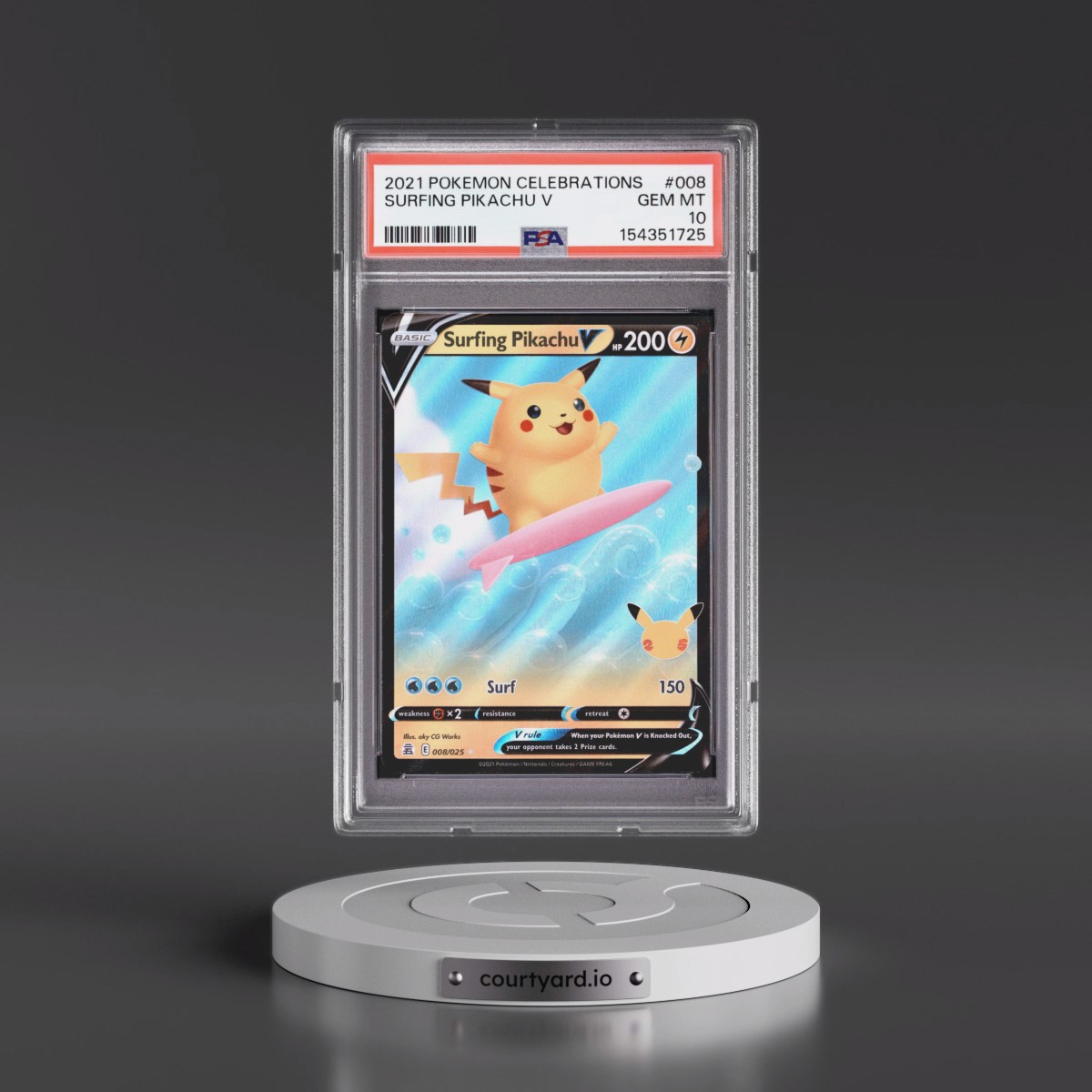 surfing pikachu v pokemon card Surfing Pikachu V Orica Pokmon gx vstar vmax Handmade Holo Proxy Card