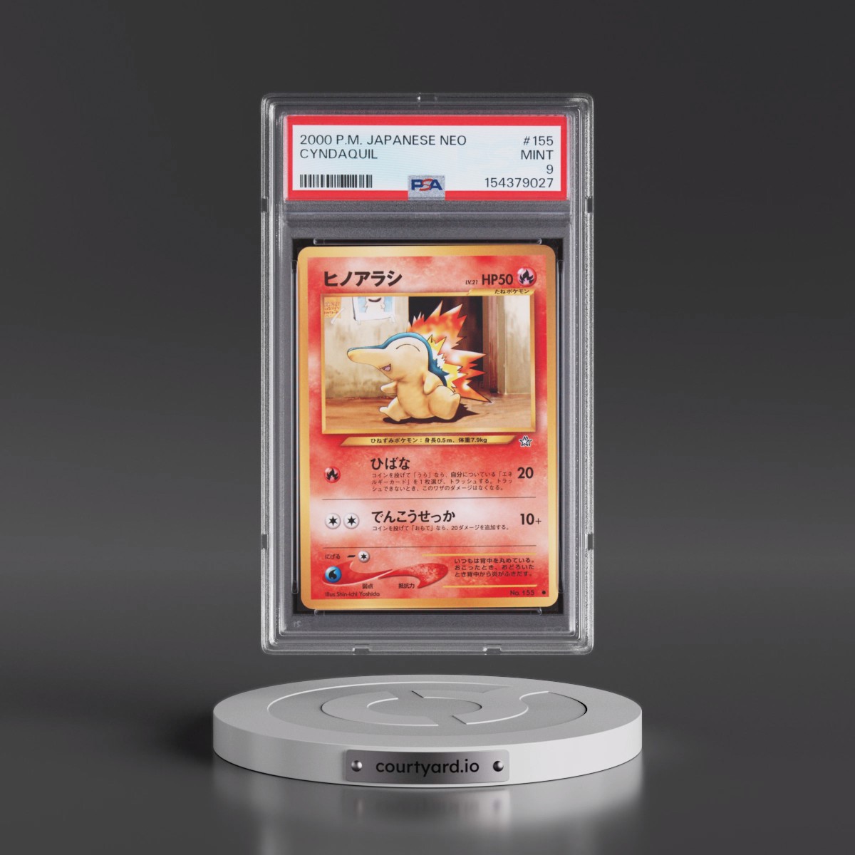 2000 Pokémon Neo Cyndaquil #155 PSA 9