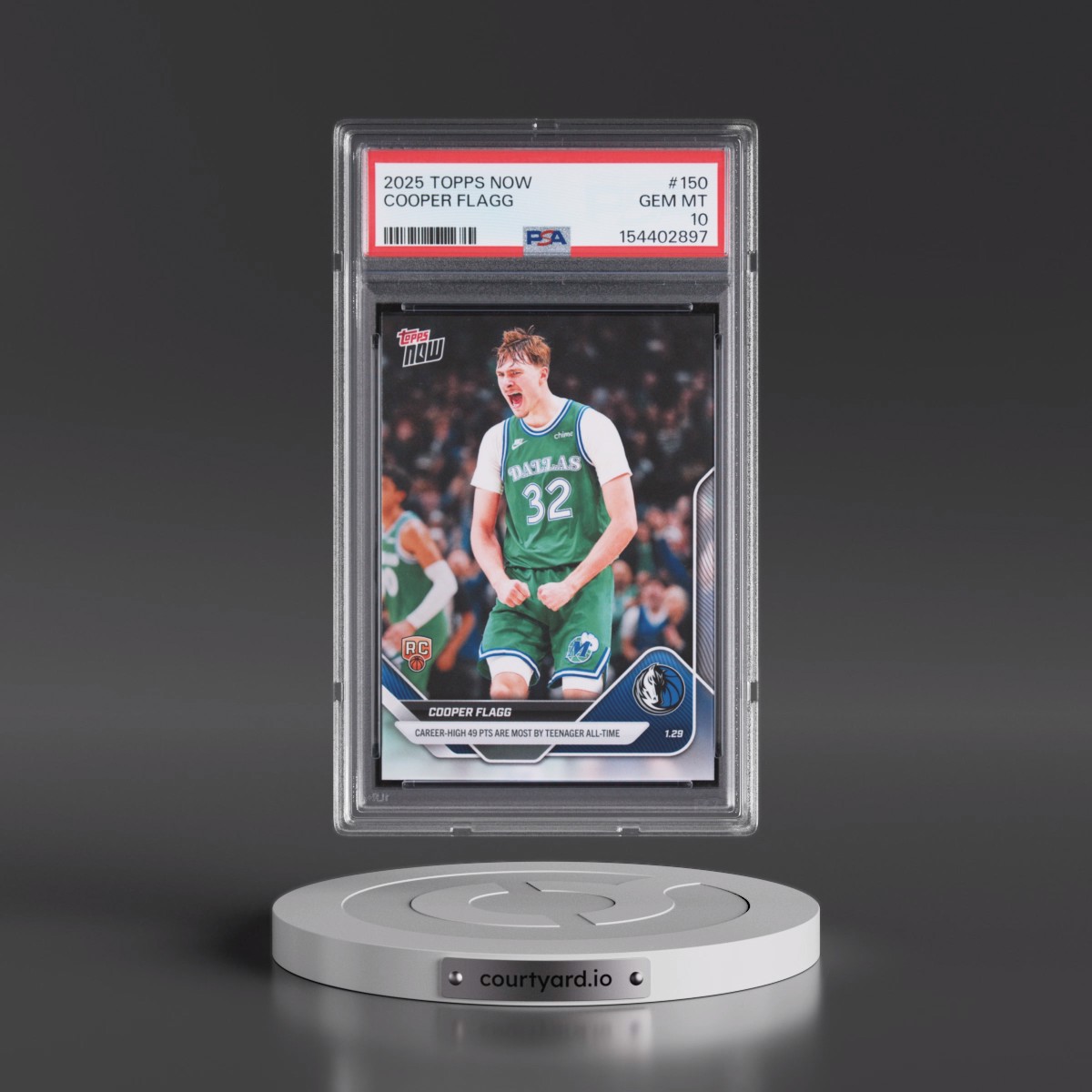 2025 Topps Now #150 Cooper Flagg (PSA 10 GEM MINT)