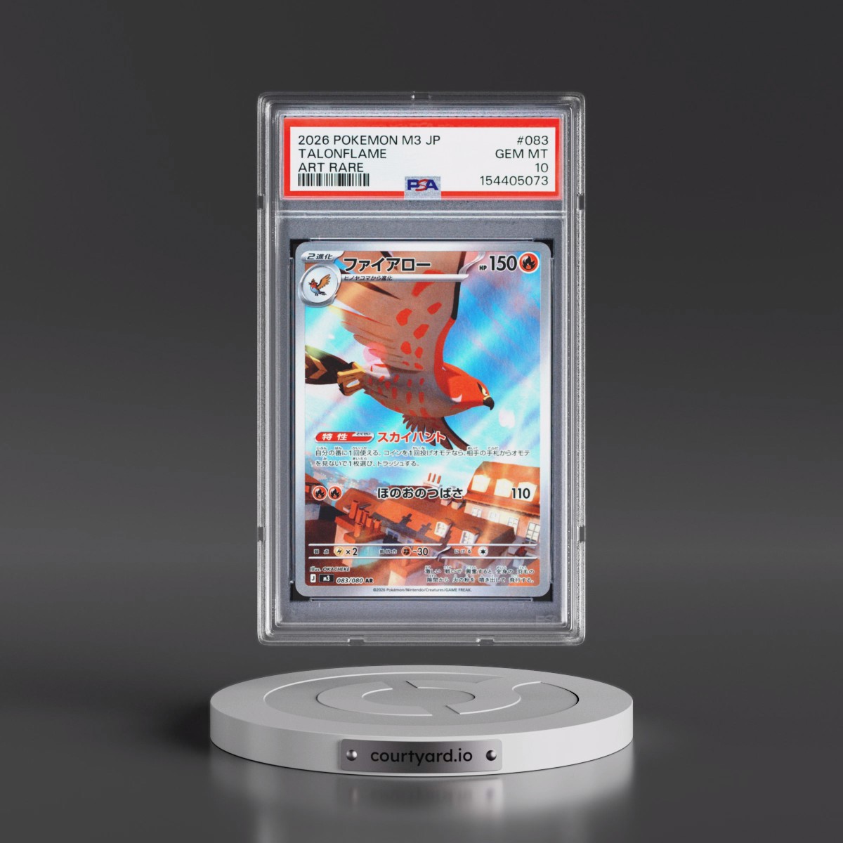 2026 Pokémon M3-Nullifying Zero #083 Talonflame - Art Rare (PSA 10 GEM MINT)