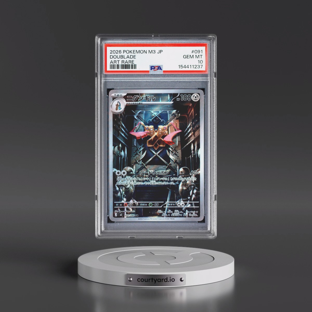 2026 Pokémon M3-Nullifying Zero #091 Doublade - Art Rare (PSA 10 GEM MINT)