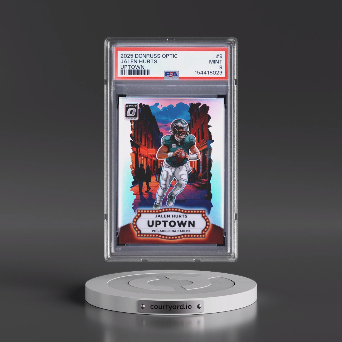 2025 Panini Donruss Optic Uptown Jalen Hurts #9 PSA 9