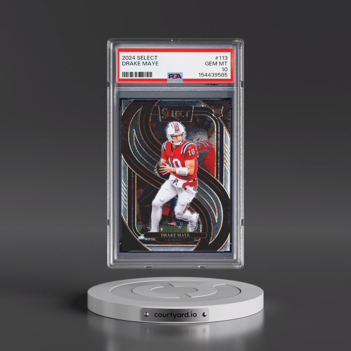 2024 Panini Select #113 Drake Maye (PSA 10 GEM MINT)
