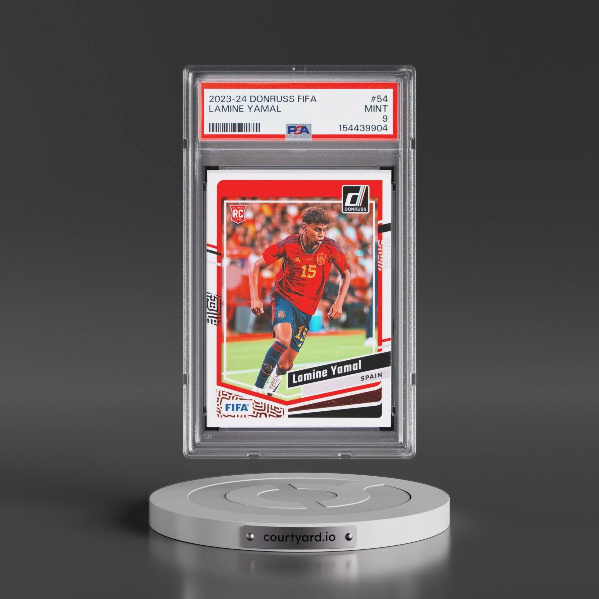 2023 Panini Donruss FIFA Lamine Yamal #54 PSA 9