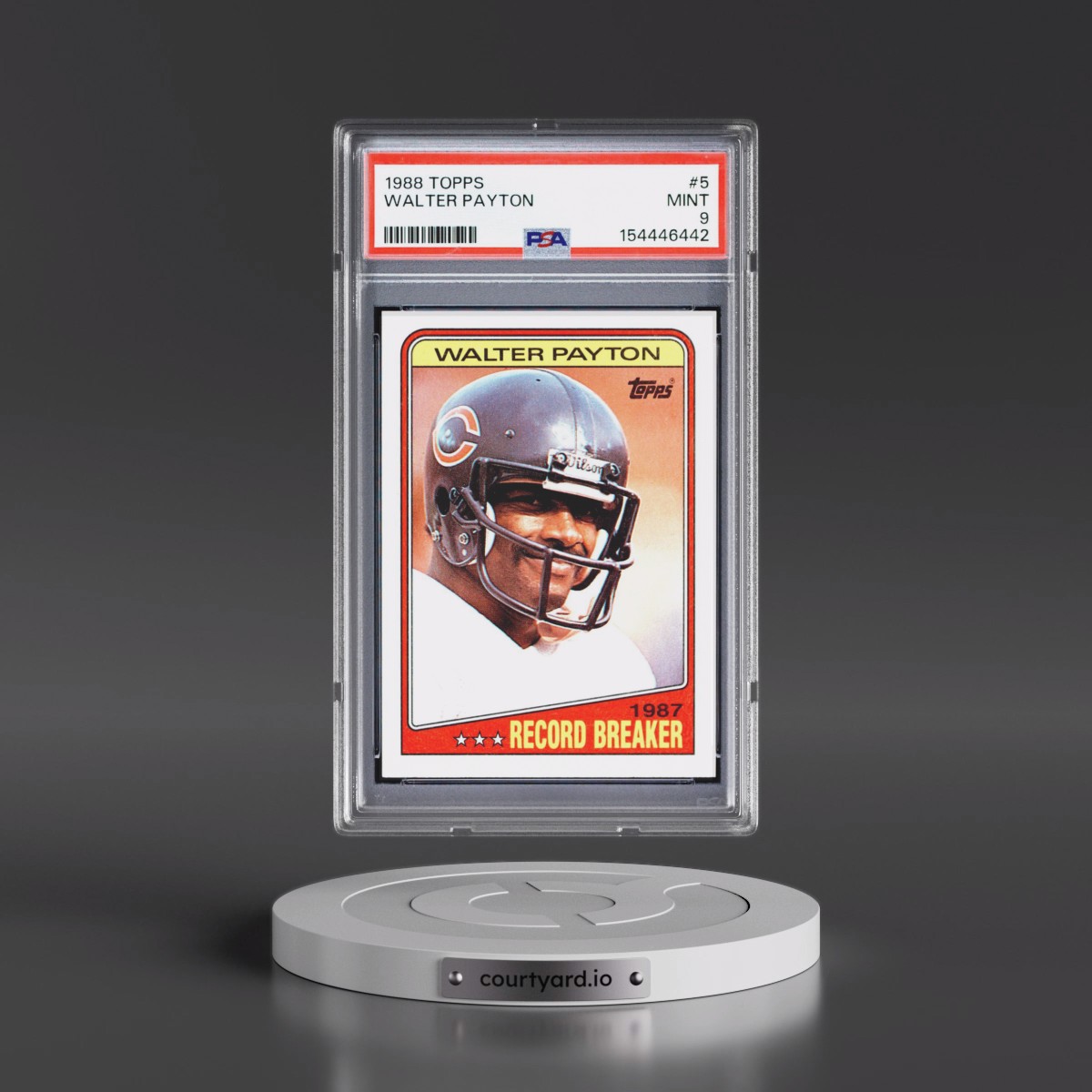1988 Topps #5 Walter Payton (PSA 9 MINT)
