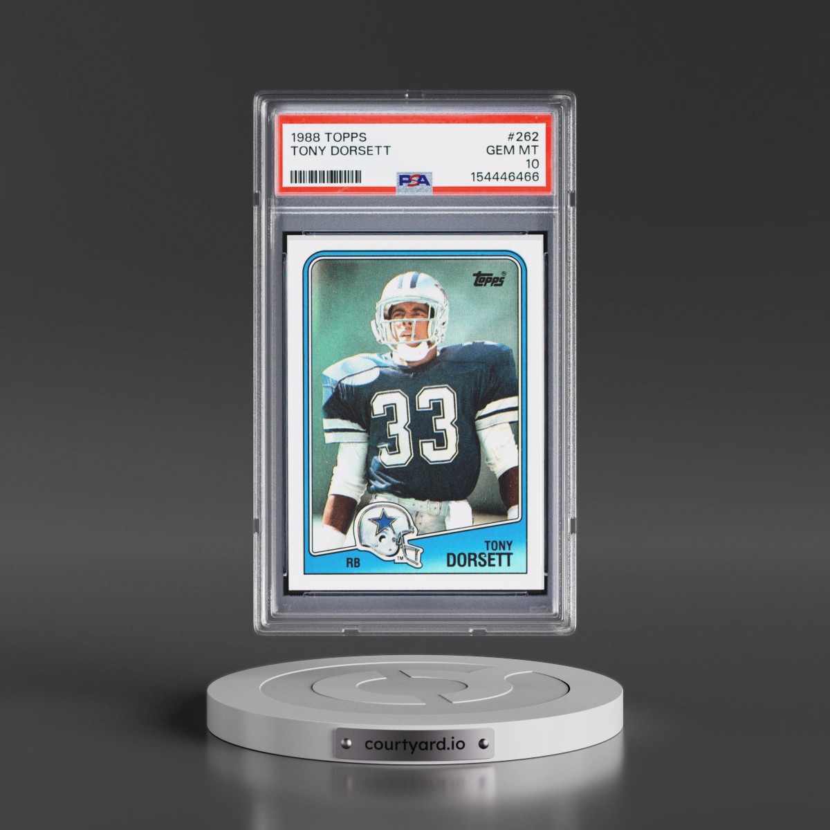 1988 Topps #262 Tony Dorsett (PSA 10 GEM MINT)