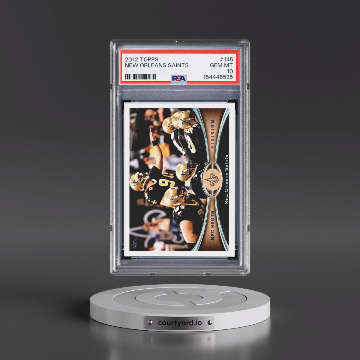 2012 Topps #145 New Orleans Saints (PSA 10 GEM MINT)