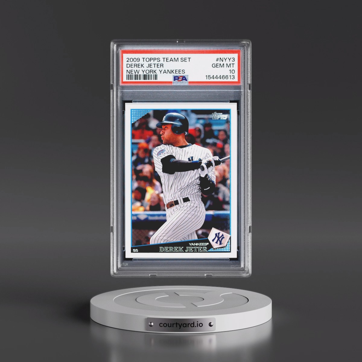 2009 Topps Team Set New York Yankees #NYY3 Derek Jeter (PSA 10 GEM MINT)