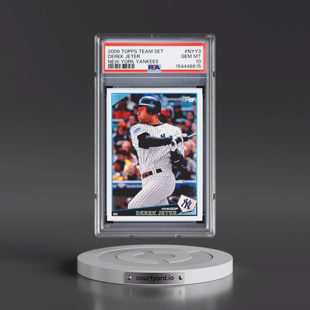2009 Topps Team Set New York Yankees #NYY3 Derek Jeter (PSA 10 GEM MINT)