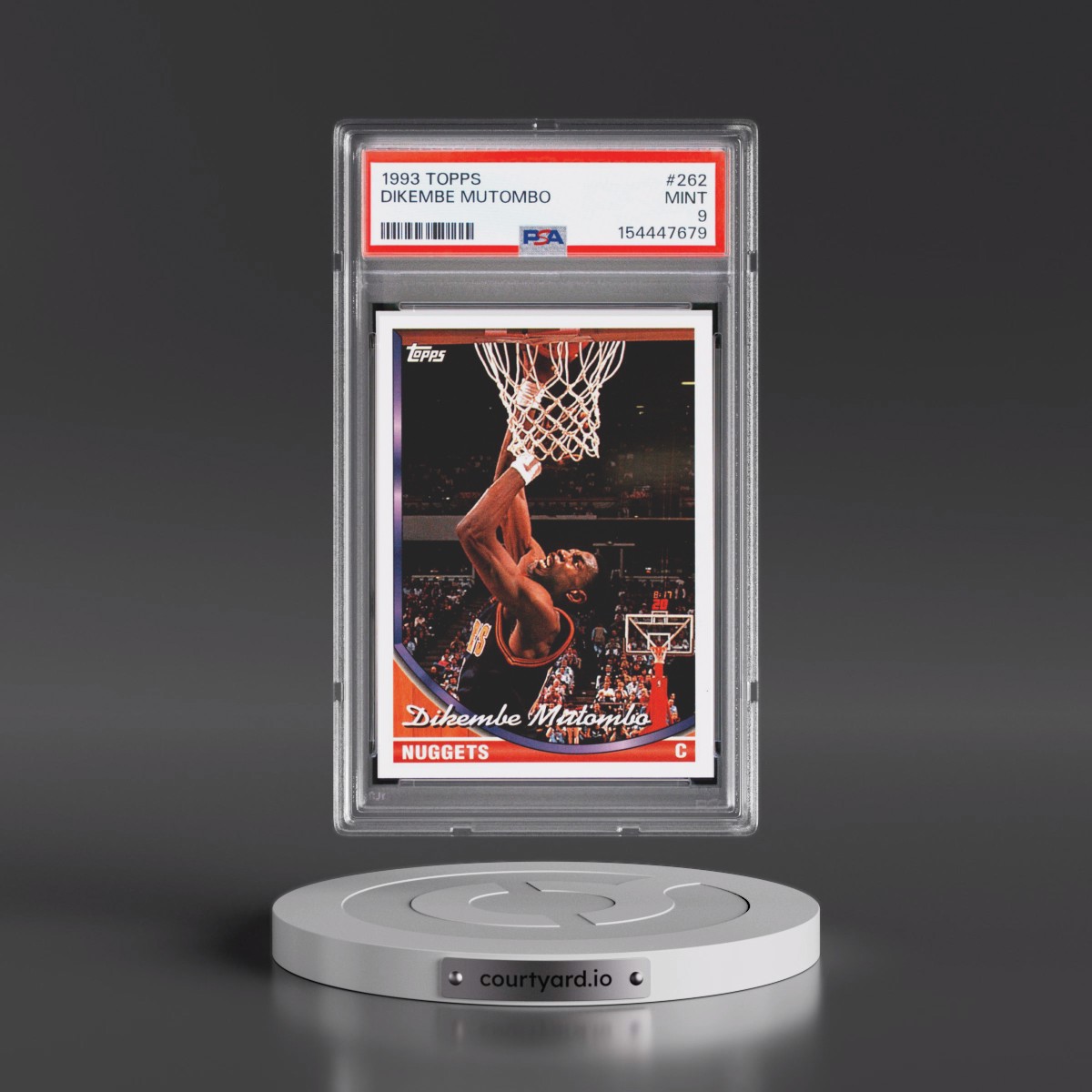 1993 Topps #262 Dikembe Mutombo (PSA 9 MINT)