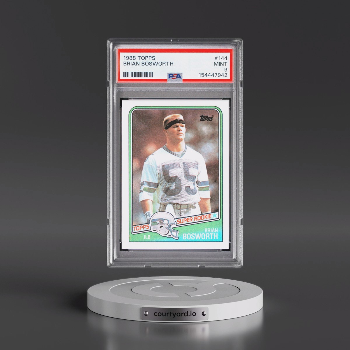 1988 Topps #144 Brian Bosworth (PSA 9 MINT)