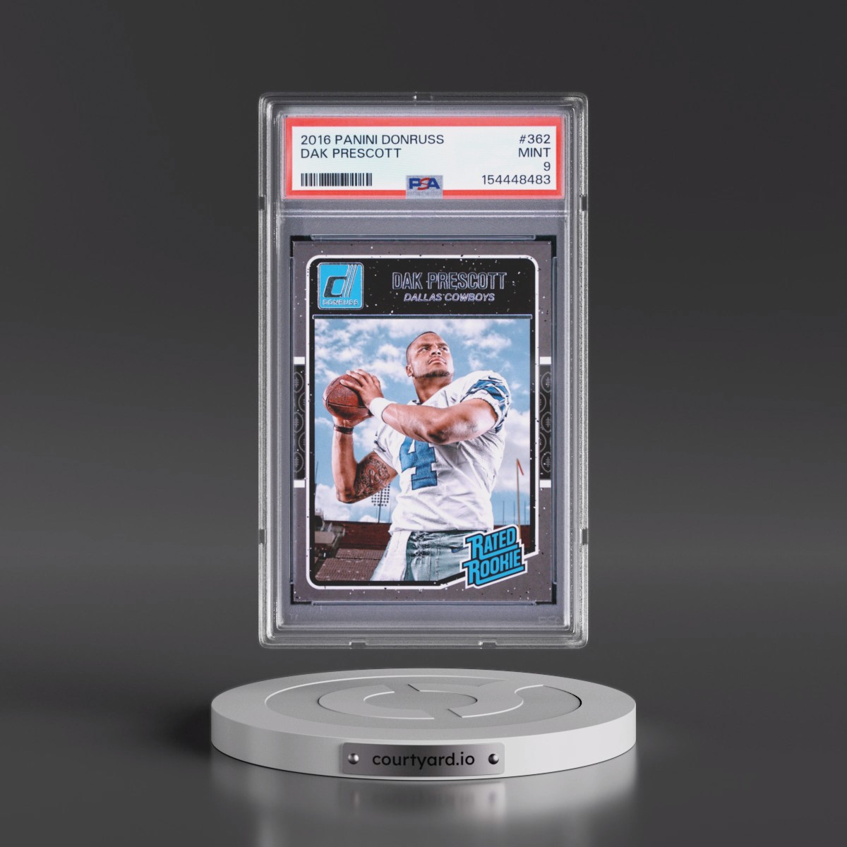 2016 Panini Donruss #362 Dak Prescott (PSA 9 MINT)