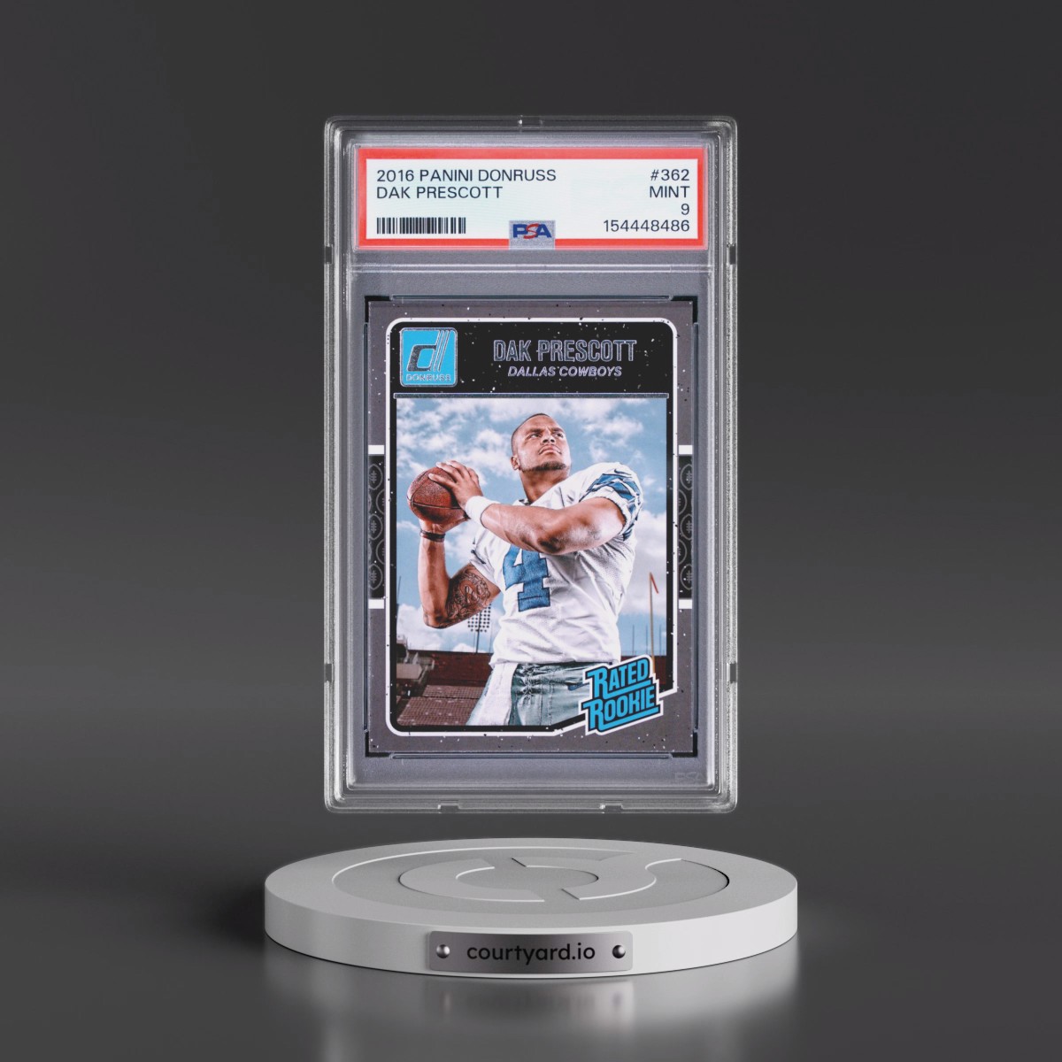 2016 Panini Donruss #362 Dak Prescott (PSA 9 MINT)