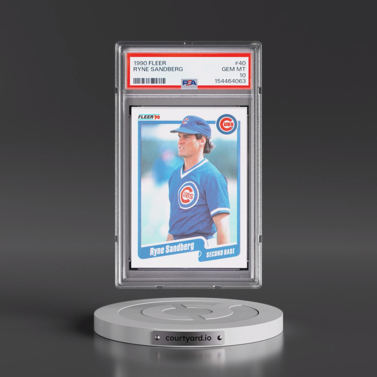1990 Fleer #40 Ryne Sandberg (PSA 10 GEM MINT)