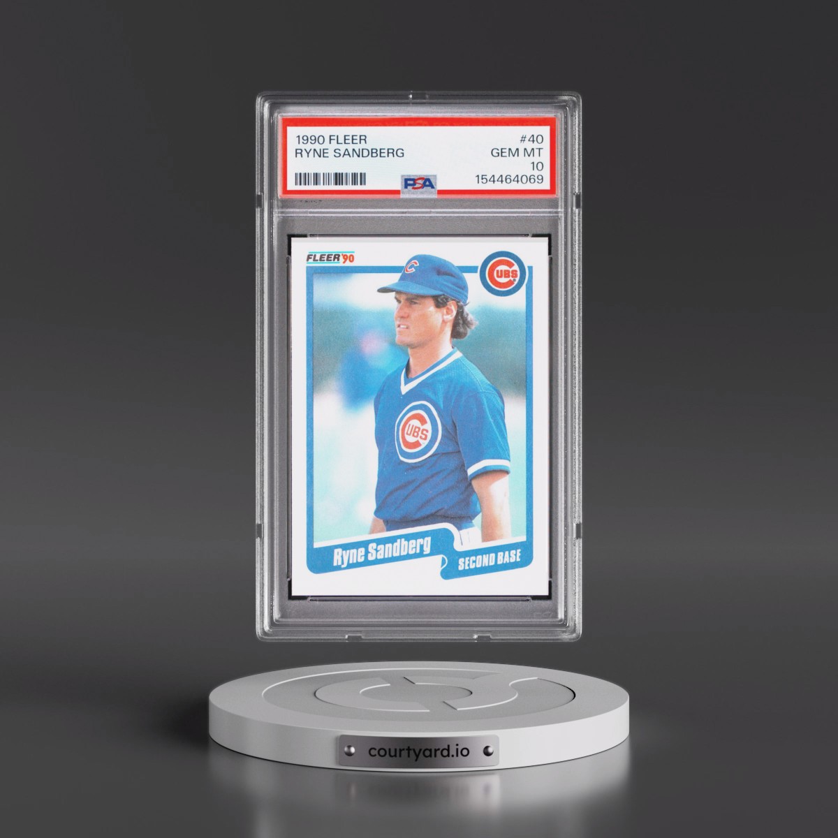 1990 Fleer #40 Ryne Sandberg (PSA 10 GEM MINT)