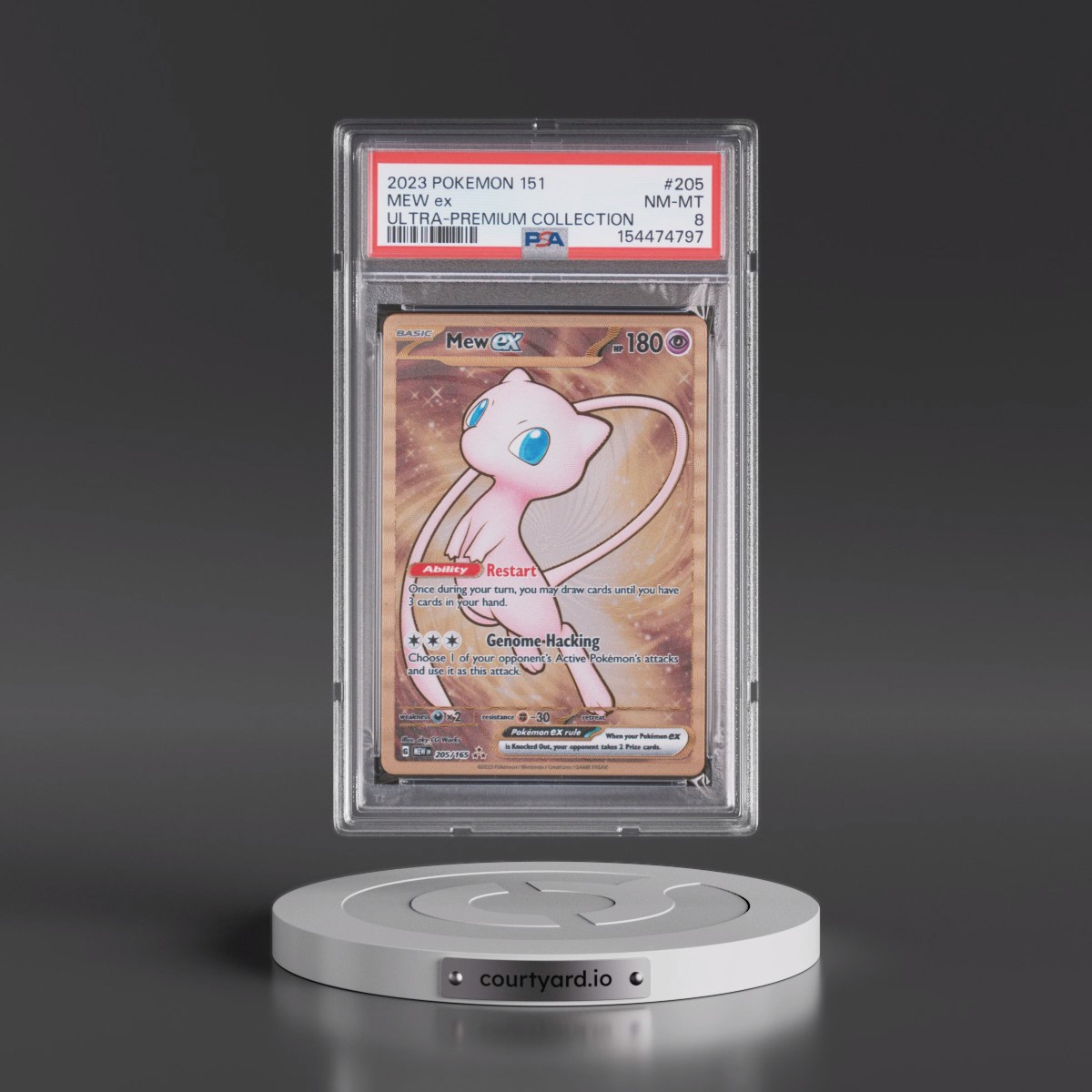 2023 Pokémon 151 Ultra-Premium Collection #205 Mew EX - Holo (PSA 8 NM-MT)